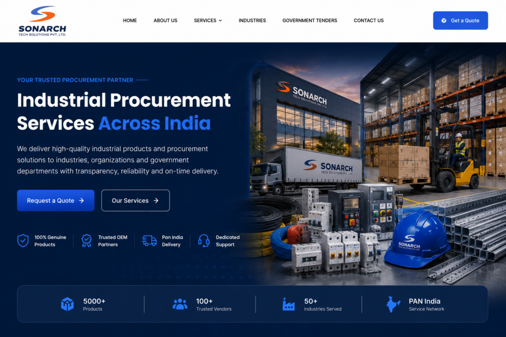 Industrial Procurement Services by SONARCH Tech Solutions